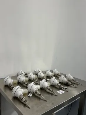 Omega Engineering RTD Set of 14 Flange-Mounted Stainless Steel Temperature Probes
