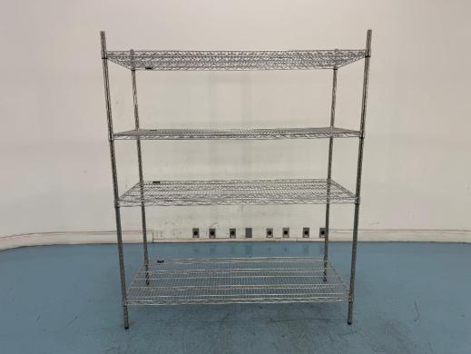 5-Foot Stationary Wire Shelving Unit for Laboratory Storage-cover
