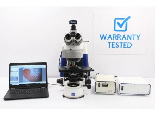 Zeiss AXIO Imager M1 Upright Motorized Fluorescence Microscope with New Filter Sets-cover