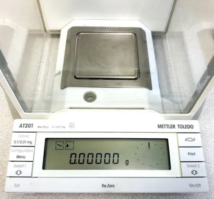 Mettler Toledo AT201 Analytical Balance with 205g Capacity and 0.0001g Readability