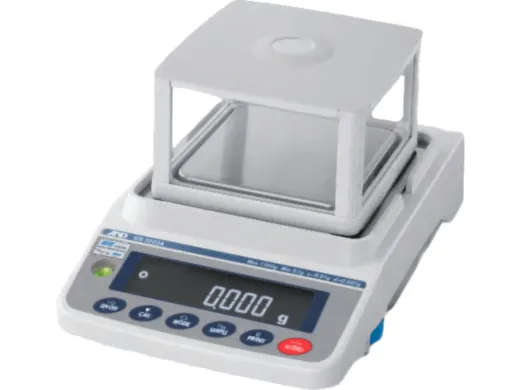 A&D GF-1003A 3-Place Precision Balance, 1100 g Capacity, 0.001 g Readability, NMR Spectroscopy