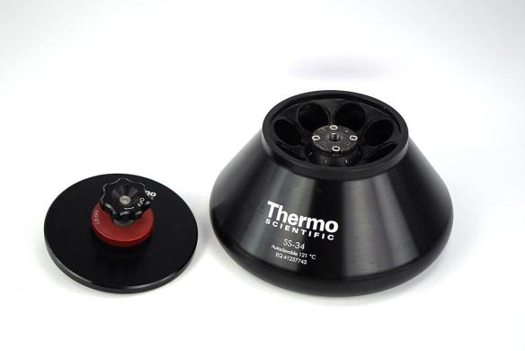 Thermo Scientific SS-34 Fixed-Angle Rotor, 8 x 50 mL, 25,000 rpm, for RC 6 Plus Evolution-cover