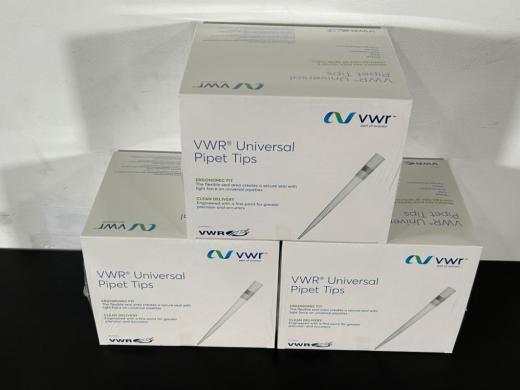 VWR Universal Sterile Pipet Tips, Compatible with Multiple Pipettors, Pack of 3 Boxes-cover