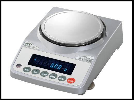 A&D FX-1200iWP Precision 2-Place Balance with 1220 g Capacity and 0.01 g Readability-cover
