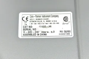 Cole Parmer Stable Temp Digital Hotplate with Ceramic or Aluminum Top, 220-240V, 11 of 11
