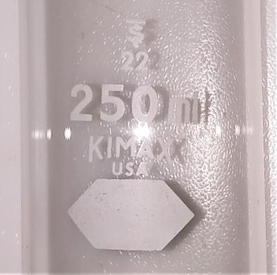 Kimble KIMAX 250mL Dropping Funnel with PTFE Stopcock and Angled Stem-cover
