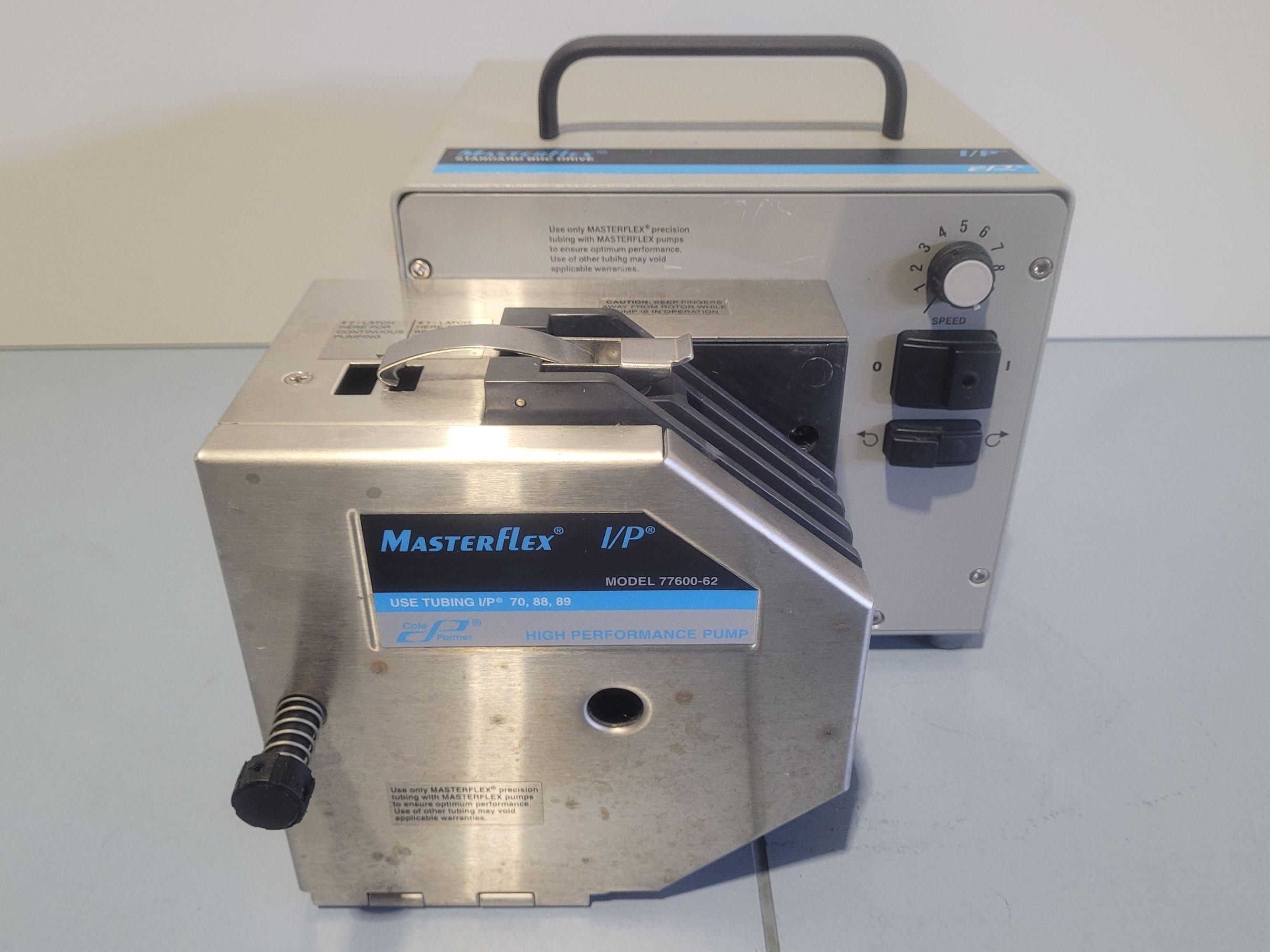 Cole-Parmer Masterflex I/P 77410-05 Peristaltic Pump with 77600-62 Stainless Steel Pump Head