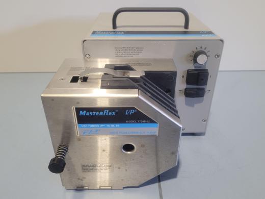 Cole-Parmer Masterflex I/P 77410-05 Peristaltic Pump with 77600-62 Stainless Steel Pump Head-cover