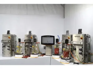 Sartorius Biostat B-DCU 4-Fold Single-Use Cell Culture Bioreactor System with Univessel SU Vessels, 52 of 65