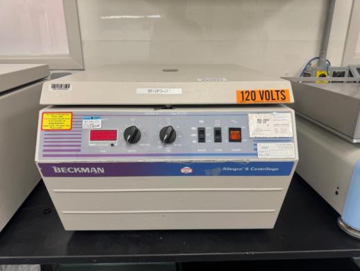 Beckman Allegra 6 Benchtop Centrifuge with Fixed-Angle Rotor-cover