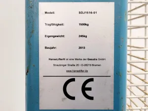HanseLifter Manual Stacker Model SDJ1516-01 for Precise Material Handling, 2 of 10