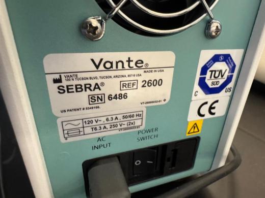 Vante Sebra OMNI Sealer SEBRA 2600 Precision Laboratory Heat Sealer-cover
