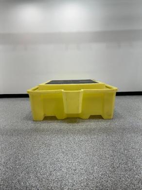 Uline H-4436 Yellow Spill Containment Sump for Chemical and Liquid Spill Control-cover