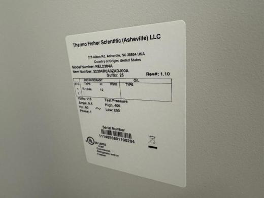 Thermo Fisher Scientific REL2304A Laboratory Refrigerator with Biohazard Label-cover