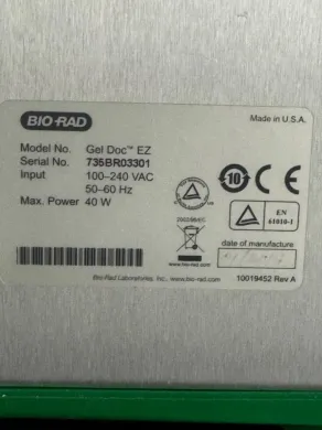 Bio-Rad Gel Doc EZ Imager Gel Documentation System for DNA, RNA, and Protein Imaging
