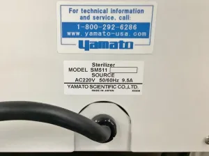 Yamato SM511 Top-Loading Autoclave with Microprocessor PID Control, 18 of 18