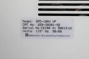 Shimadzu SPD-10A VP UV/Vis Detector with Deuterium Lamp, 190-600 nm Range, 2 of 7