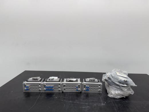 Modular Valve Manifold Assembly with Four Valve Modules for Fluidic and Pneumatic Control Systems-cover