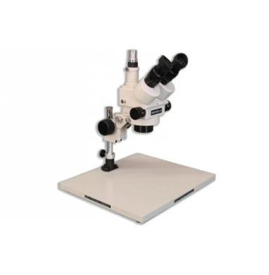 Meiji EMZ-5TRD Trinocular Zoom Stereo Microscope with Wide Surface Stand and 10X Eyepieces-cover