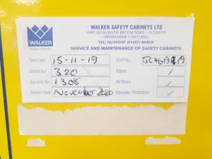 Walker WALKCLII Class II Microbiological Safety Cabinet, 7 of 11