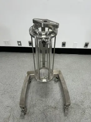 GE Axichrom 140/300 Preparative Chromatography Column with Mobile Stainless Steel Stand