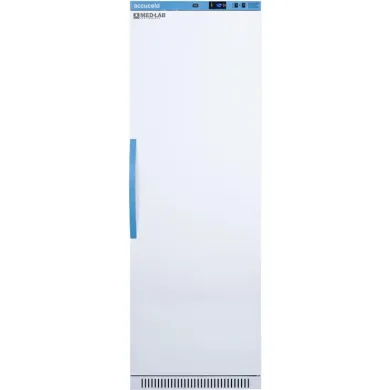 Accucold ARS15MLDR 15 Cu.Ft. Upright Laboratory Refrigerator with Solid Door and Removable Drawers