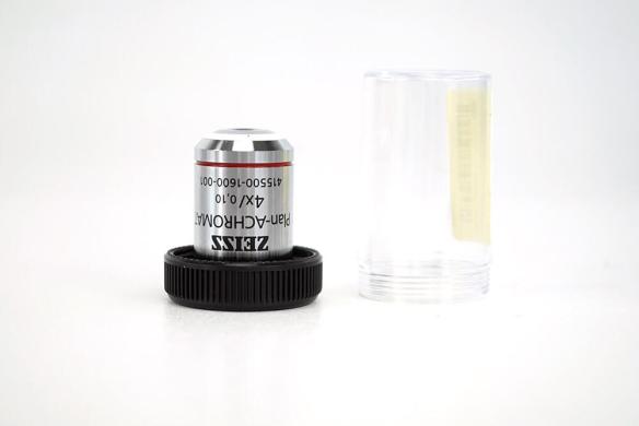 Zeiss Primo Plan-Achromat 4x/0.10 Microscope Objective 415500-1600-001-cover