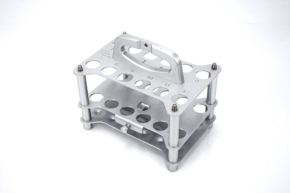 Radleys Discovery Technologies 12-Place Holder for 50 mL Tubes, Anodized Aluminum