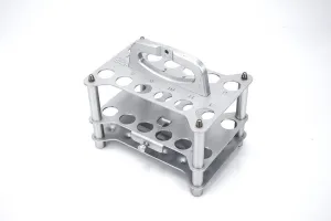 Radleys Discovery Technologies 12-Place Holder for 50 mL Tubes, Anodized Aluminum, 1 of 2