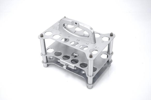 Radleys Discovery Technologies 12-Place Holder for 50 mL Tubes, Anodized Aluminum