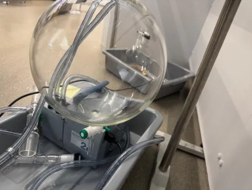 Chemglass Glass Condenser with Integrated Chemglass 2C Pump System