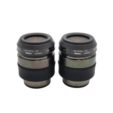 Nikon AZ-W10x/22 Stereo Microscope 10x Focusing Eyepiece Pair with 30mm Tube Diameter