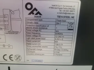 Electric Compressor Cooler/Freezer: Indel B Steel TB74, 9 of 12