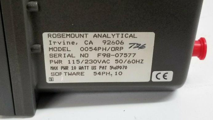 Rosemount 54e PH-ORP Analyzer - Controller-cover