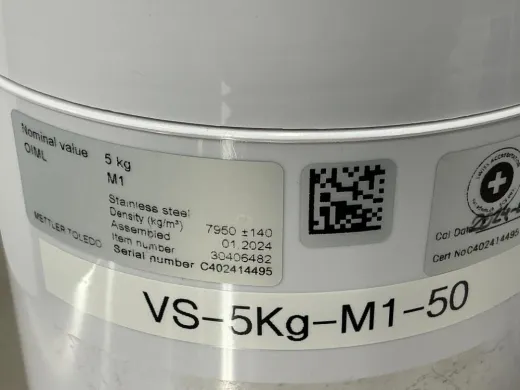 METTLER TOLEDO Model 30406482 Set of Five 5 kg Stainless Steel Calibration Weights, Mettler Toledo Analytical instruments