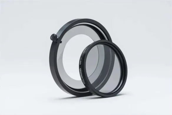 Schott A08615 Polarizer/Analyzer Kit with Snapfit Ringlight Mount and Vibration Lock