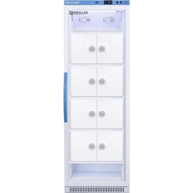 Accucold ARG15MLLOCKER Upright Laboratory Refrigerator with Interior Lockers and Glass Door-cover