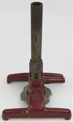 Micro Bunsen Burner with Expanded Base and Spaced Feet
