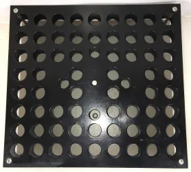 Tube Holder Platform Attachment for Shaker (64 x 25mm Diam) - 14" x 13", 2 of 3