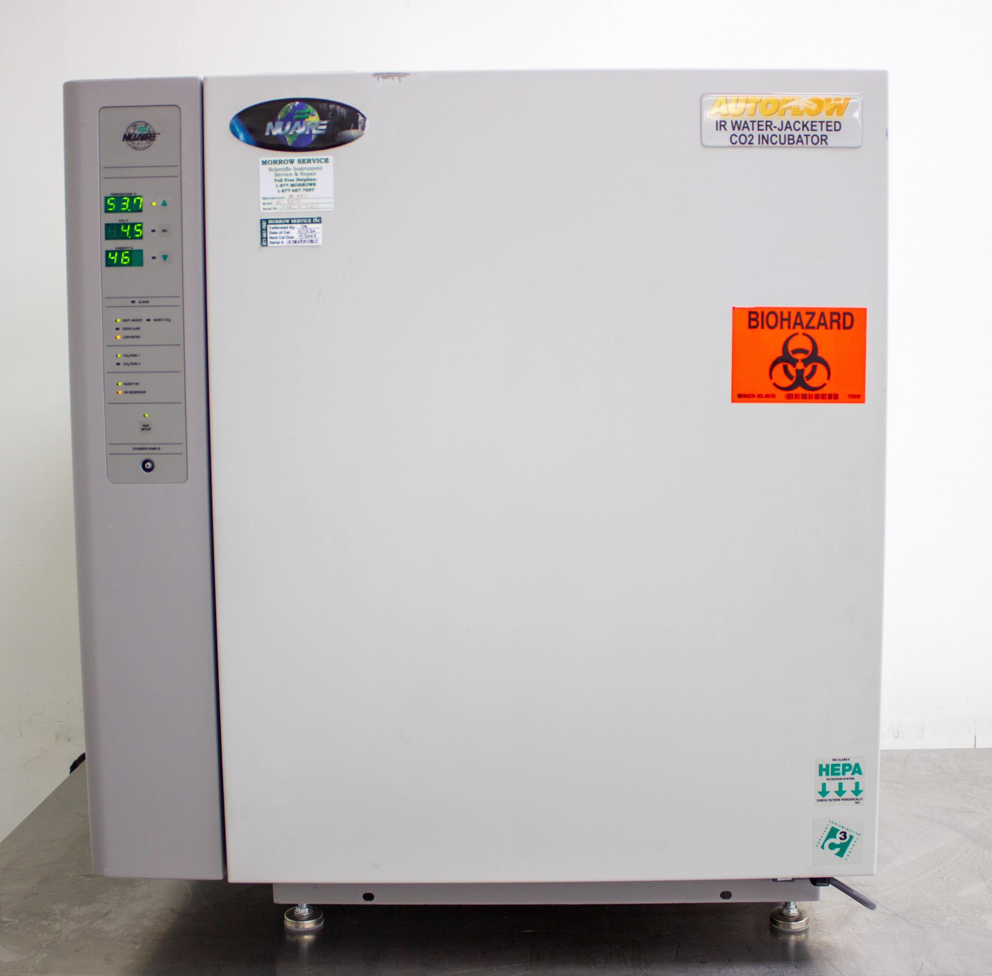 NuAire NU-4850 Water Jacketed CO2 Incubator with Infrared CO2 Sensor and VG Temperature Control