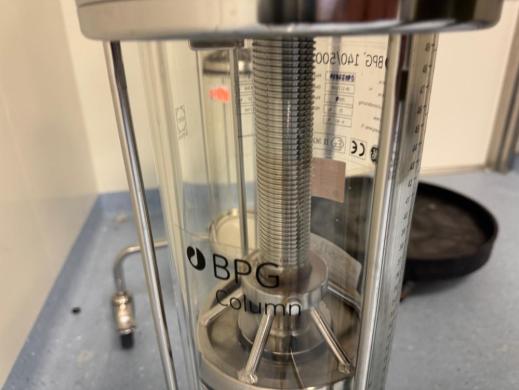GE BPG 140/500 Preparative Chromatography Column with Adjustable Piston Packing-cover