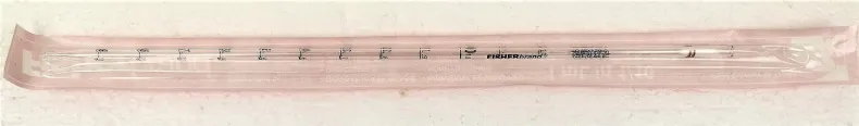 Fisherbrand 13-678-27B Glass Disposable Serological Pipets (1 mL, 1/10 Graduation)