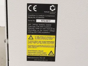 Oxford Cryosystems Cryodrive 2.0 Helium Compressor Model 972B000A for Cryogenic Cooling, 3 of 12