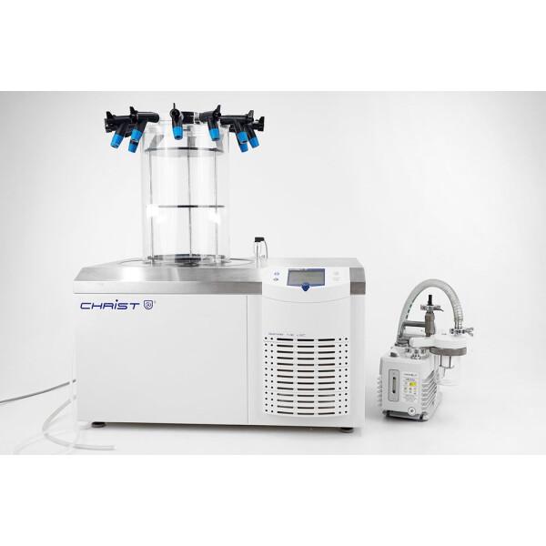 Christ Gamma 1-16 LSC Freeze Dryer Lyophilizer with -60°C Cold Trap and 16kg Pump Capacity