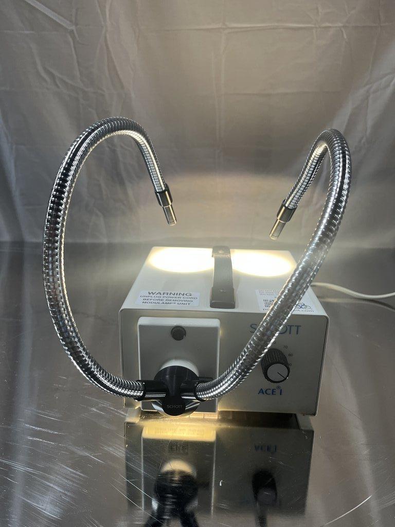 Schott A20500.2 Fiber Optic Illuminator for Laboratory and Industrial Optical Applications