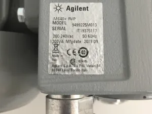 Agilent MS40+ Single-Stage Rotary Vane Oil-Sealed Vacuum Pump, 8 of 8