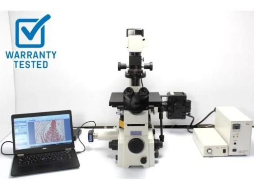 Nikon Eclipse TE2000-U Inverted Fluorescence Microscope with Mechanical Stage and Multi-Filter Cube Turret-cover