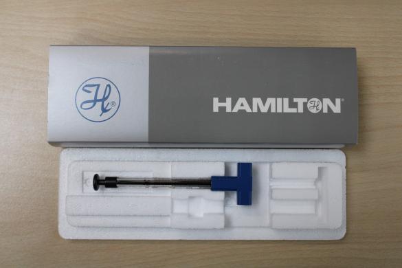 Hamilton SYR 500 uL Manual Liquid Handling Syringe Model 208828/1 Turn-Key-cover
