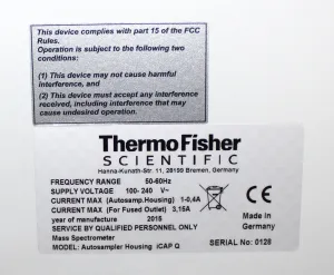 Thermo iCAP Q Acid-Resistant Autosampler Housing Unit for iSC-65, 2015, 4 of 11