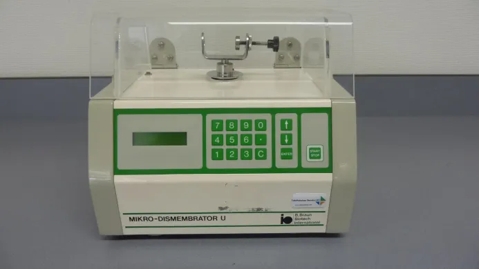 B.Braun Mikro Dismembrator U Vibration Laboratory Ball Mill for Sample Homogenization